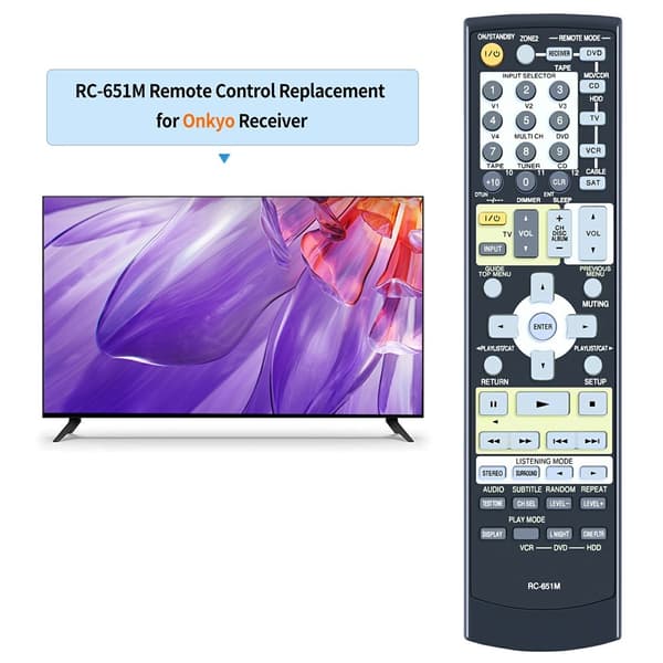 Fjernkontroll Utskiftning for RC-651M for Onkyo AV-receiver