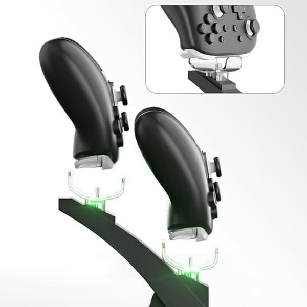 Laddningsdocka kompatibel med Nintendo Switch 2 Pro LED-indikator 2 kontroller
