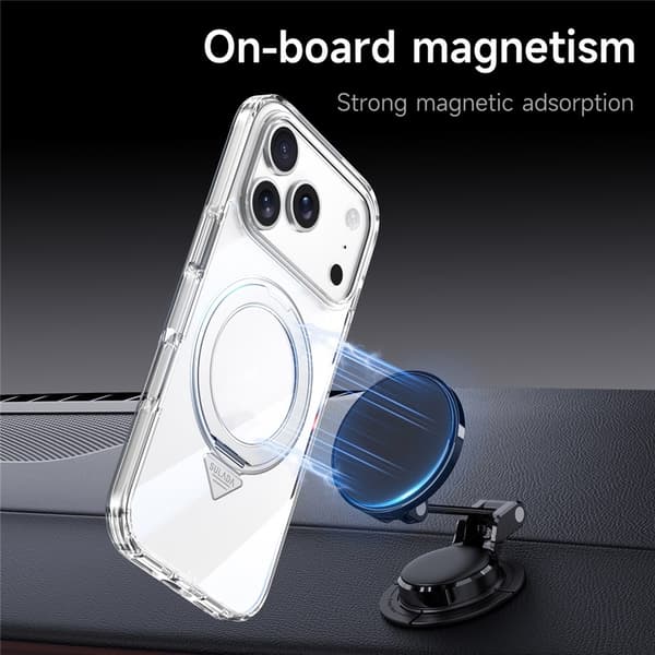 Til iPhone 17 Pro Max Skal SULADA Magnet med Kickstand TPU + PC Klar