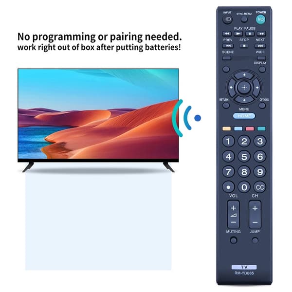 Fjernkontrollerstatning for RM-YD065 For Sony TV