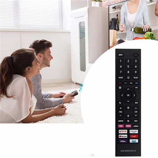 Fjärrkontroll Ersättning ERF3E80H För Hisense TV (Stöder inte röstfunktion)
