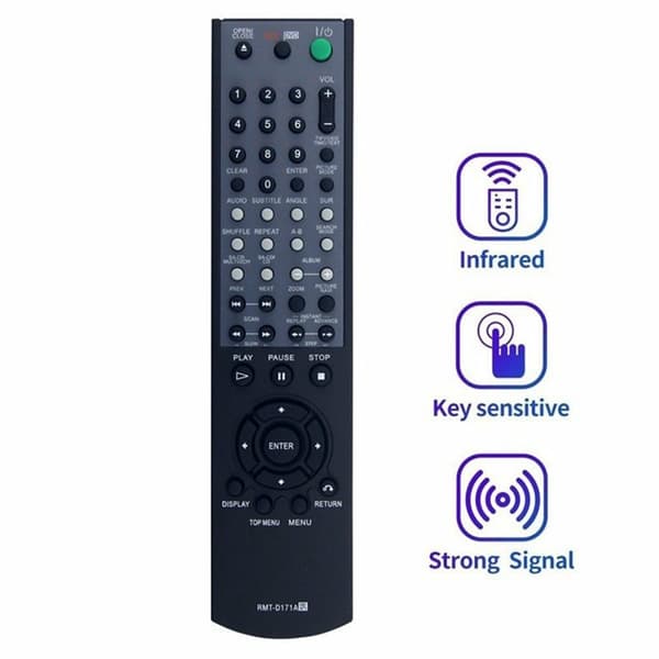 Fjernkontroll erstatning for RMT-D171A til Sony DVD
