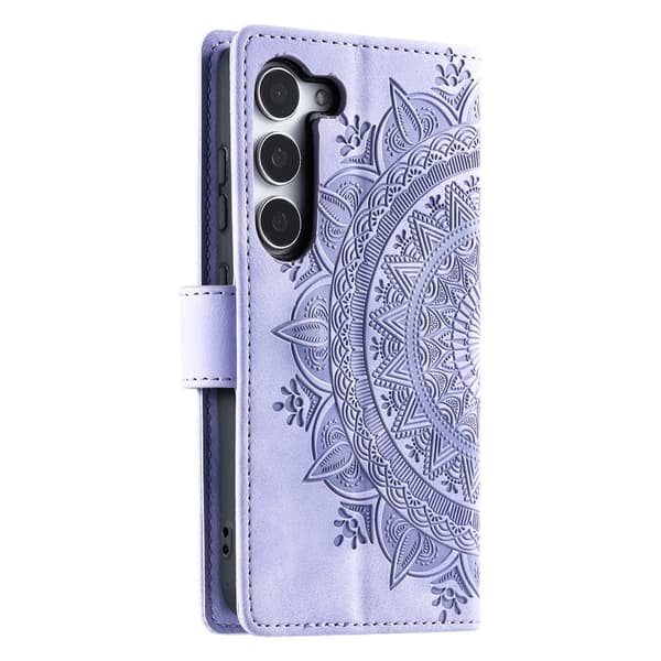 Til Samsung Galaxy S26 tegnebogscover Cover Shell Mandala Blomstermønster
