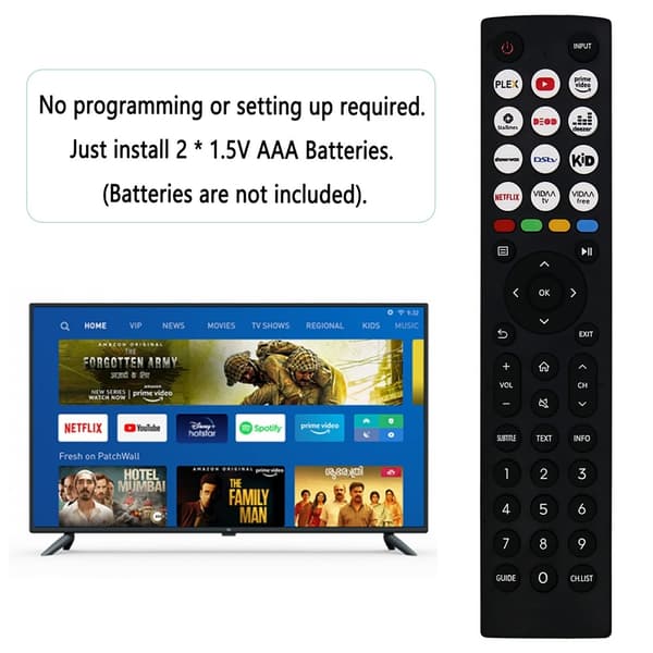 Fjernkontroll erstatning EN2J36H For Hisense TV