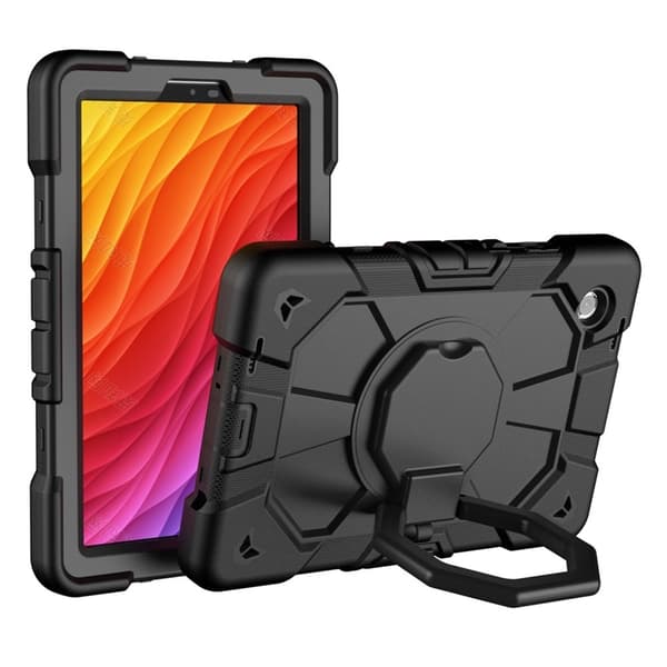 Til Samsung Galaxy Tab A11+ Etui PC+Silikone Tablet Cover Black