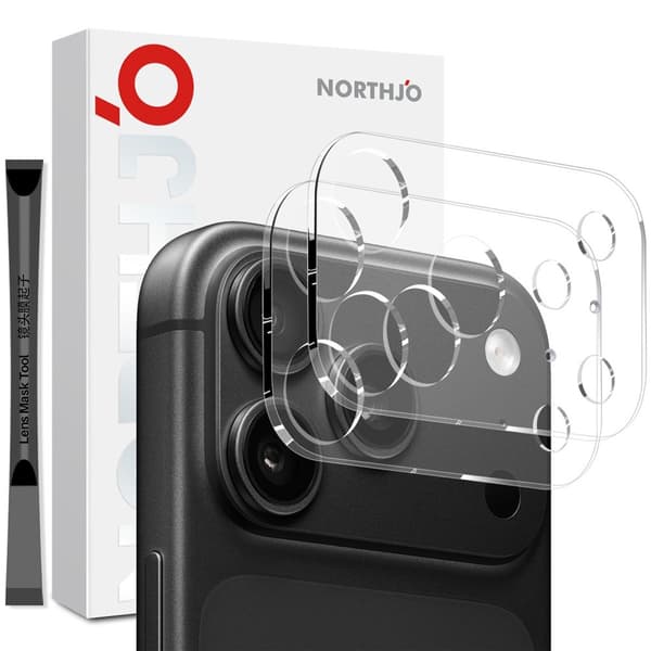 NORTHJO 2 st Kameralinsskydd till iPhone 18 Pro Max