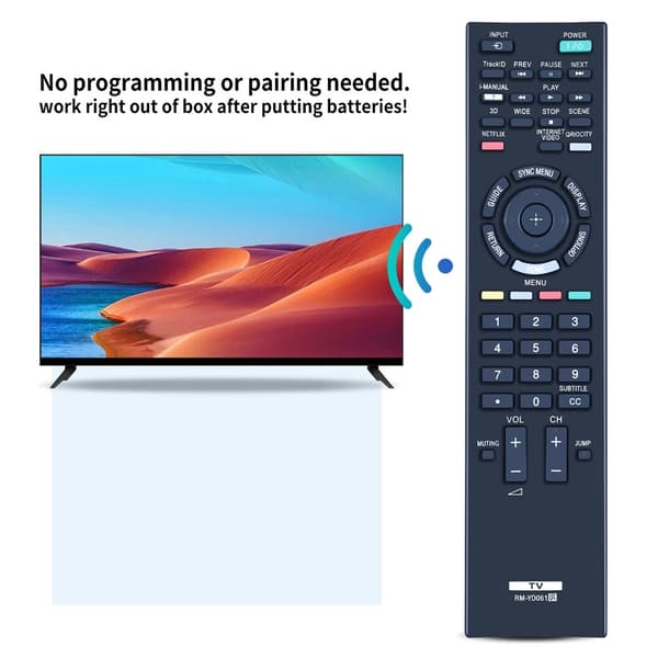 Fjernkontrollerstatning for RM-YD061 For Sony TV