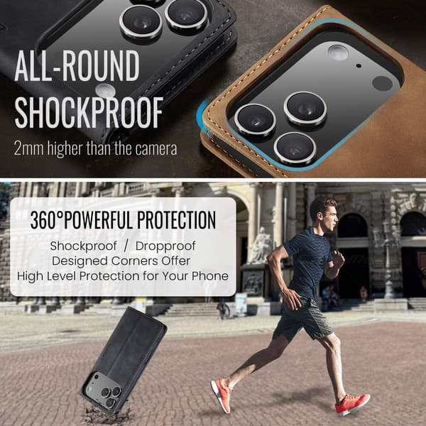CASEME Retro lompakkokotelo iPhone 17 Pro