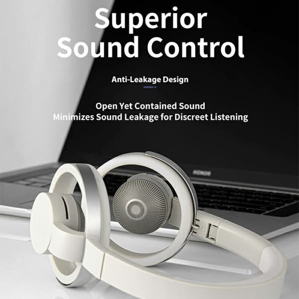 LC6200 Bluetooth Foldbare Hovedtelefoner med Åbne Øre ENC Støjreducerende Headset - Sort