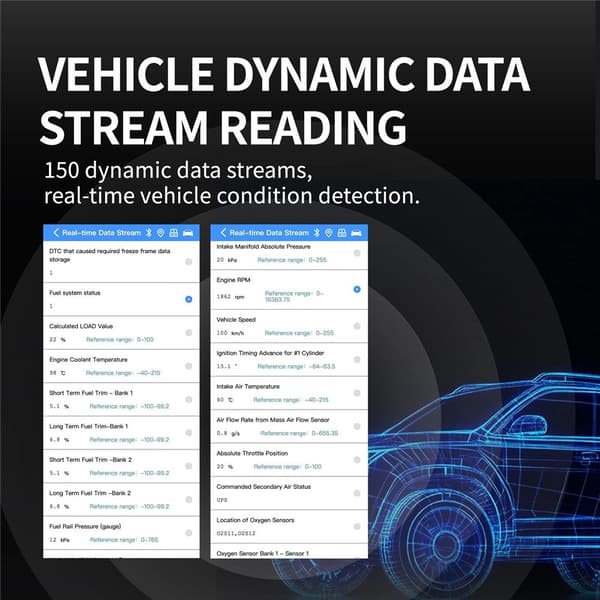 OBD2-fejlkodelæser/-scanner ELM327 (Bluetooth 5.1) – Diagnoseværktøj