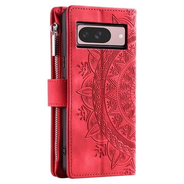 Til Google Pixel 10 Pro / 10 / 9 Pro / 9 tegnebogscover Cover Shell Mandala Blomstermønster