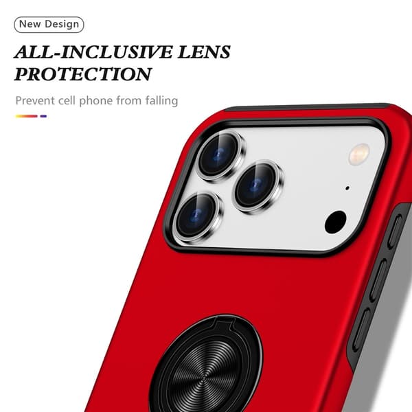 For iPhone 17 Pro Hybrid-deksel med Fingerring
