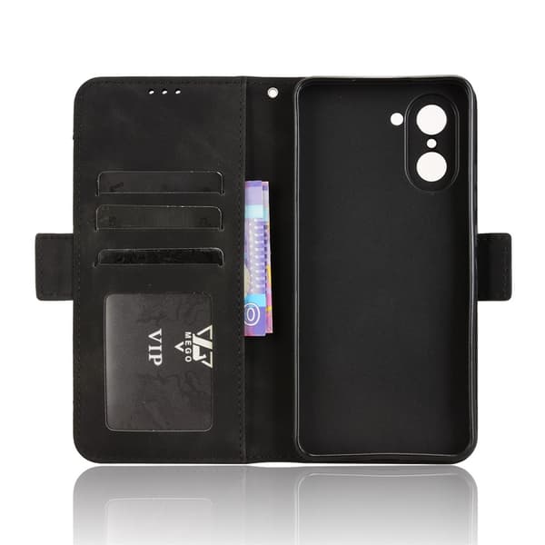Til OnePlus Nord CE5 5G Case Pung Etui Shell Telefon Case Ekstra kort - Sort