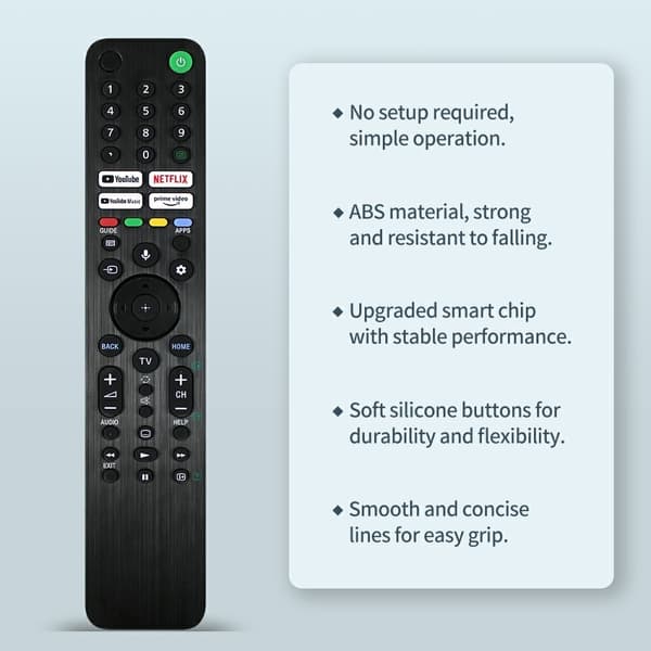 Fjernkontroll erstatning for RMF-TX520P For Sony TV