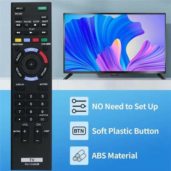 Fjernkontrollerstatning for RM-YD096 For Sony TV
