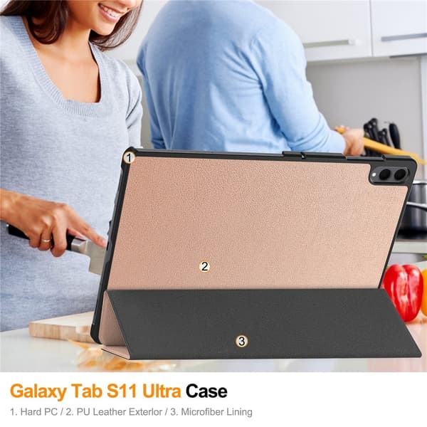 Til Samsung Galaxy Tab S12 Ultra Stativveske Støtsikker