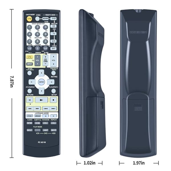 Fjernkontroll Utskiftning for RC-651M for Onkyo AV-receiver