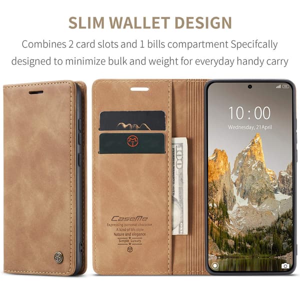 CASEME Plånboksfodral Xiaomi 15T - Brun