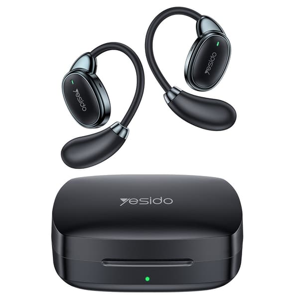 YESIDO Oversettelsesheadset – Bluetooth AI-oversettelse (Open-Ear) – Svart