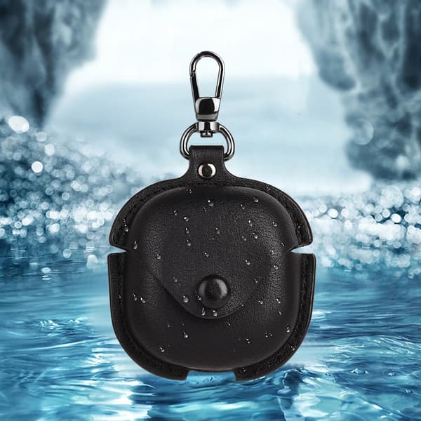 Til Samsung Galaxy Buds4 / Buds4 Pro PU + PC Beskyttende Etui Shell - Sort