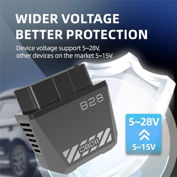 OBD2-feilkodeleser/-skanner ELM327 (Bluetooth 5.1) – Diagnoseverktøy
