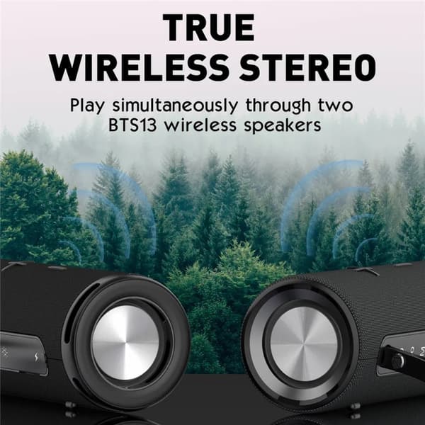 LDNIO BTS13 Bluetooth 5.3-højttaler, 2000 mAh, RGB-stemningsbelysning, bas-stereo