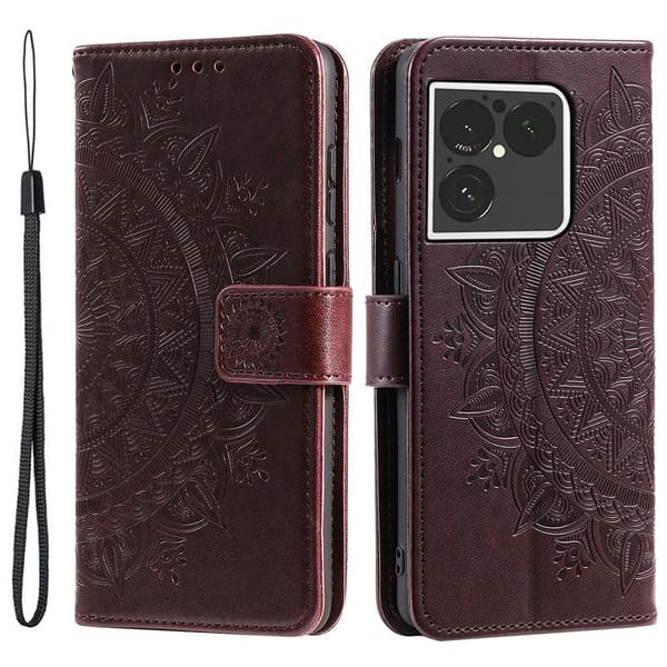 Lommebokdeksel med Stativ og Håndleddsstropp til Sony Xperia 1 VIII