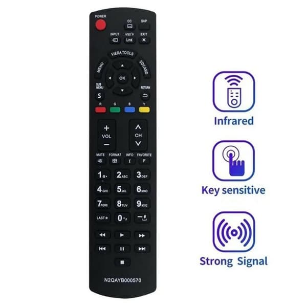 Fjernkontrollerstatning for N2QAYB000570 For Panasonic TV