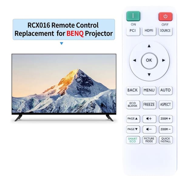 Fjernkontroll Erstatning Utskiftning for RCX016 for BENQ-projektor
