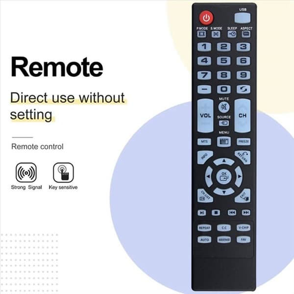 Fjärrkontroll Ersättning för ELEFW248 För Element TV