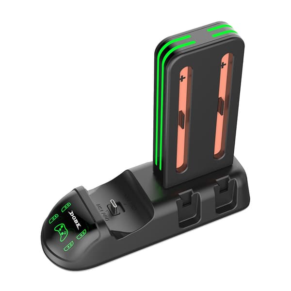 DOBE laddningsdocka kompatibel med Nintendo Switch / 2 / Pro / 2 Pro / OLED
