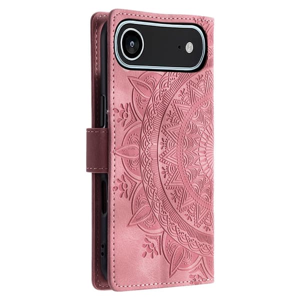 För iPhone Air Stativfodral Totem Plånboksfodral - Rosa