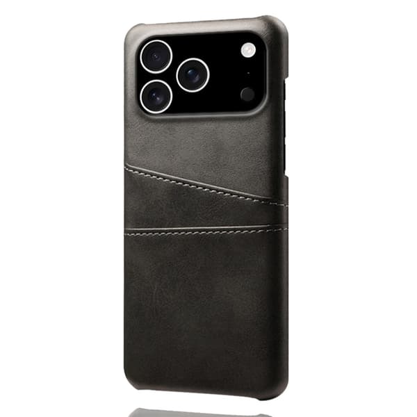 KSQ Cover med kortplads til iPhone 17 Pro - Sort