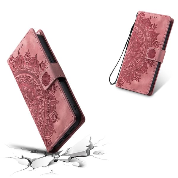 För iPhone Air Stativfodral Totem Plånboksfodral - Rosa