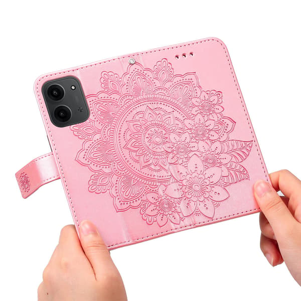 För Xiaomi Redmi 15C Stativfodral Mandala Plånboksfodral