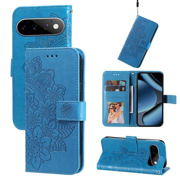 Blomstret pungcover til Google Pixel 11 Pro og Google Pixel 11