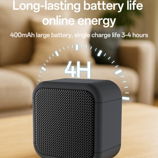 YESIDO Mini Cube TWS Bluetooth högtalare snodd förbättrad bas bärbar subwoofer