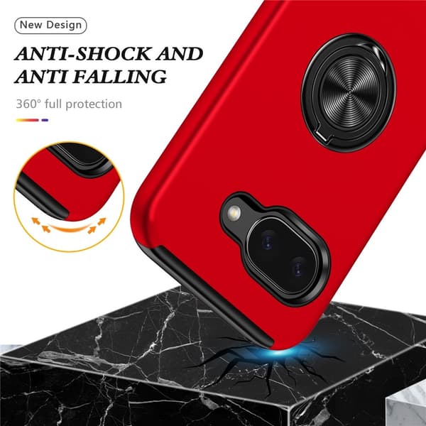 Til Pixel 10a Deksel Hybriddeksel med Finger Ring