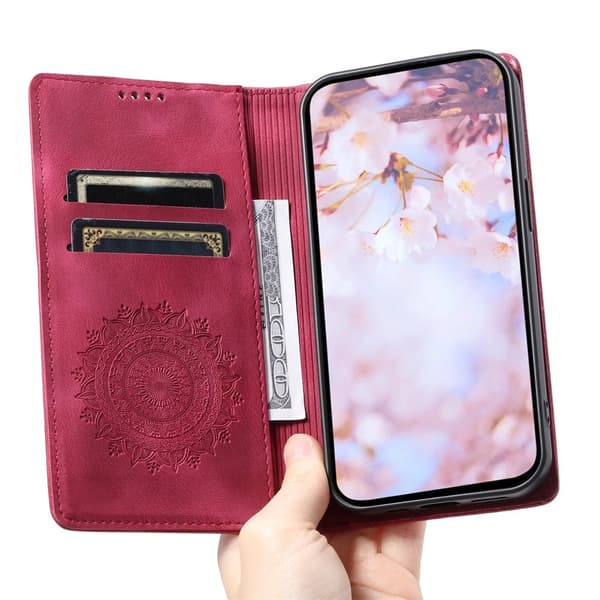 Deksel for iPhone 17 Pro Max med Magnetisk Lukking Mønsterpreget