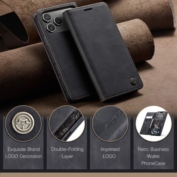 CASEME Retro lompakkokotelo iPhone 17 Pro