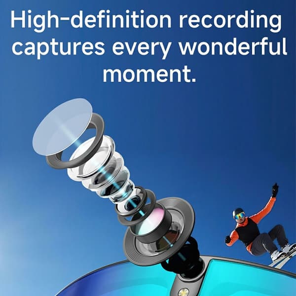 AI Smartbriller Kamera 4K Videoopptak EIS Stabilisering Bluetooth