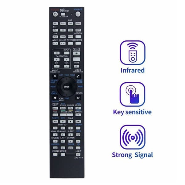 Fjernkontroll Utskiftning for AXD7613 for Pioneer AV-receiver Stereo System