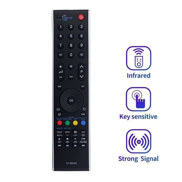 Fjernkontrollerstatning for CT-90344 For Toshiba TV