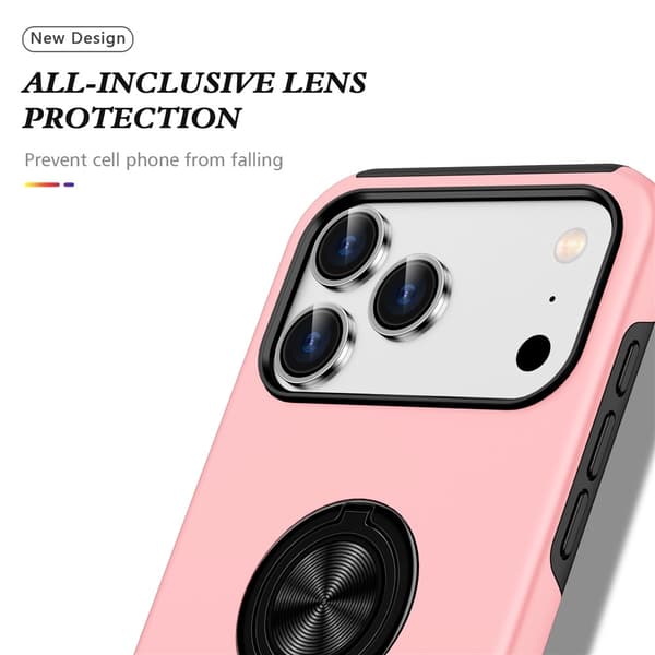 For iPhone 17 Pro Hybrid-deksel med Fingerring