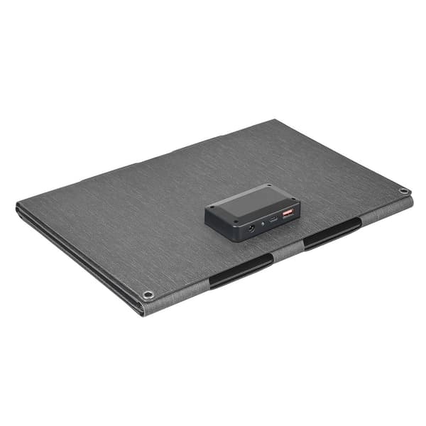 40W solcellelader USB-C USB DC-porter IP65 vanntett monokrystallinsk solcellepanel