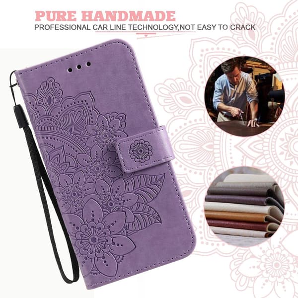 För Xiaomi Redmi 15C Stativfodral Mandala Plånboksfodral
