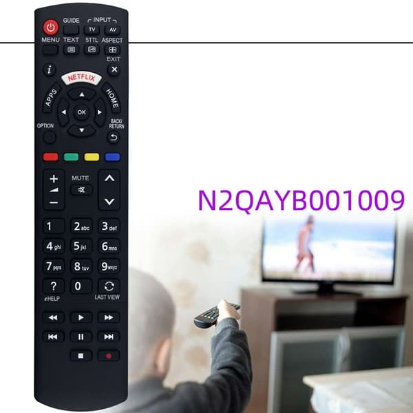 Fjernkontrollerstatning for N2QAYB001009 For Panasonic TV