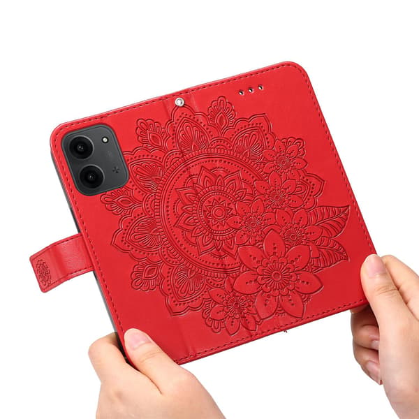 För Xiaomi Redmi 15C Stativfodral Mandala Plånboksfodral