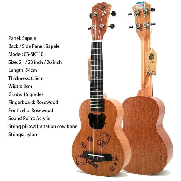 Sapele Ukulele 4-kielinen soitin
