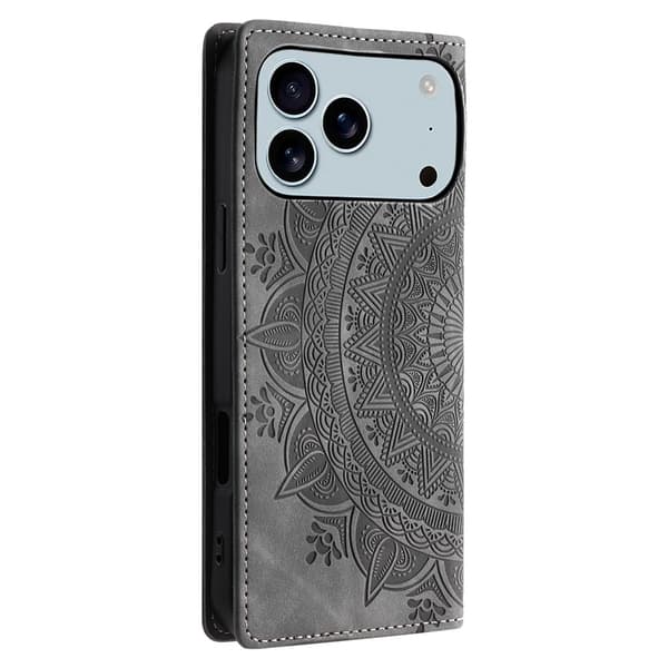Deksel for iPhone 17 Pro Max med Magnetisk Lukking Mønsterpreget